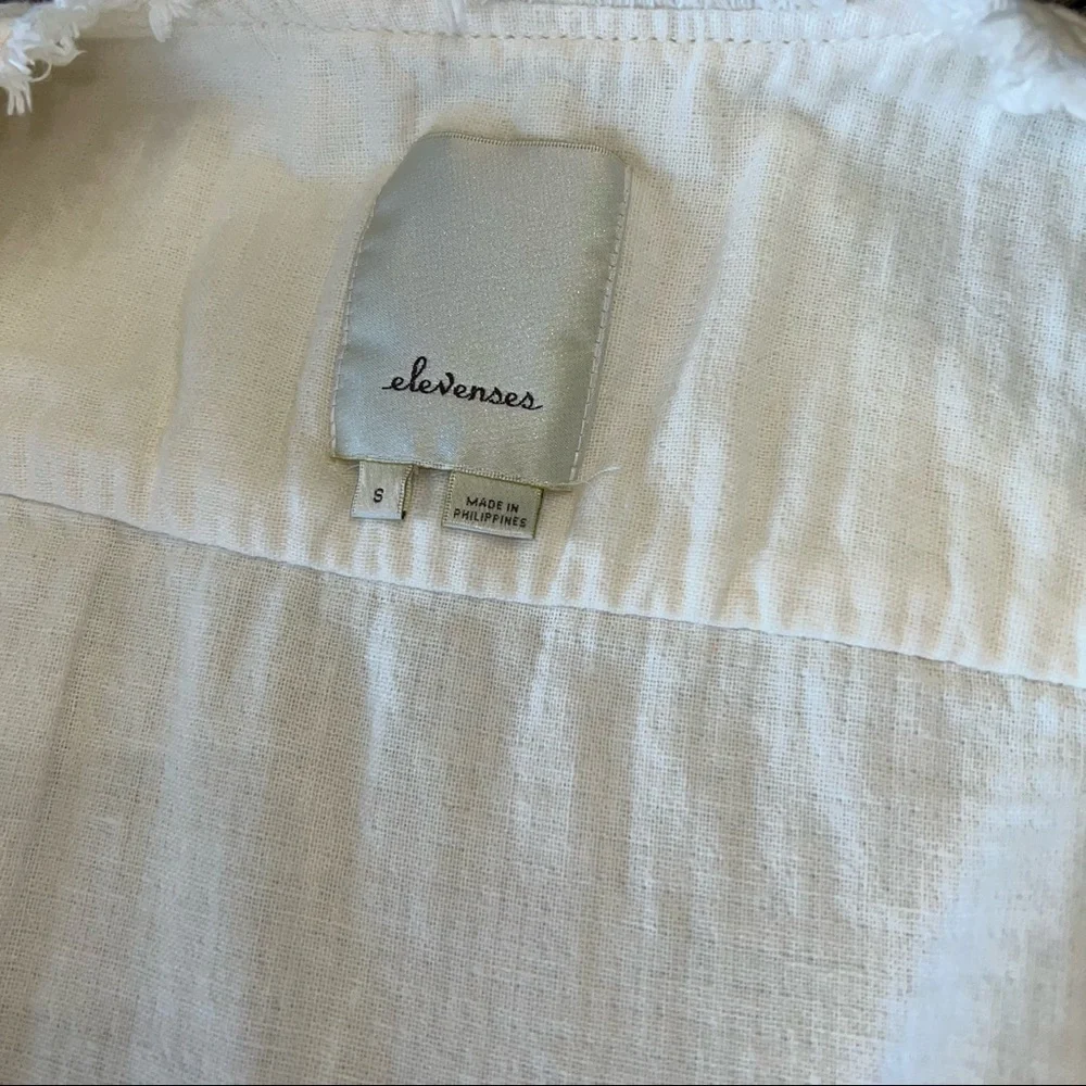 Anthropologie Elevenses frayed Luna open style vest - Picture 5 of 11